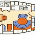 Beneteau First  45F5- Floor plan