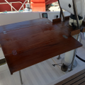 Beneteau First 45F5- cockpit table full